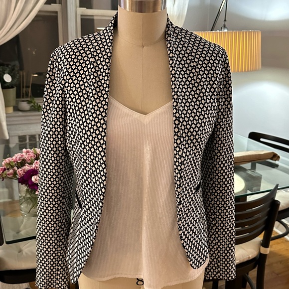 Tailor Vintage Black and White Patterned Blazer - Picture 1 of 7